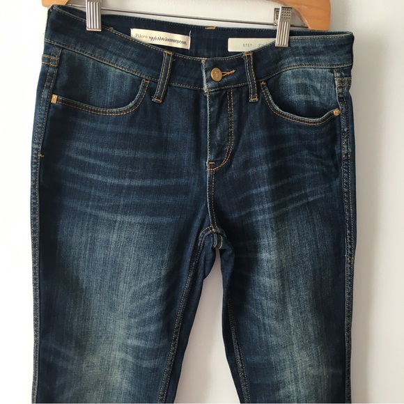 Anthropology Pilcro and the Letterpress cropped straight jeans sz 27 - Picture 9 of 10